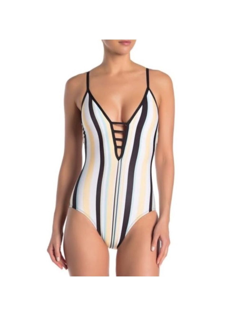 Ella Moss Tenacious Stripe One-Piece Swimsuit